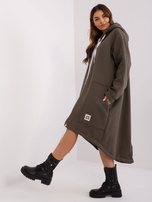 Hurtownia online Khaki asymetryczna bluza dresowa