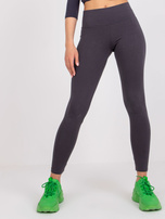 Grafitowe damskie legginsy bawełniane Albina RUE PARIS