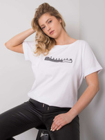 Biała bluzka plus size Mavis