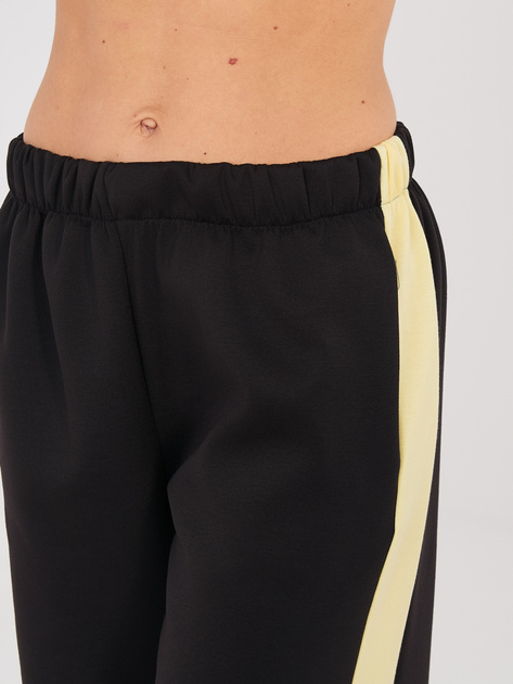 Czarny casualowy komplet z bluzą oversize RUE PARIS