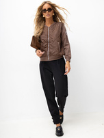 Hurt braune Damen Bomberjacke mit Steppung RUE PARIS.