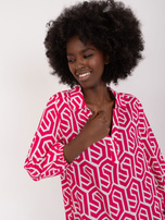 Hurt Fuksjowa koszulowa bluzka z wiskozy SUBLEVEL