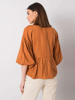 Brązowa koszula Janet RUE PARIS