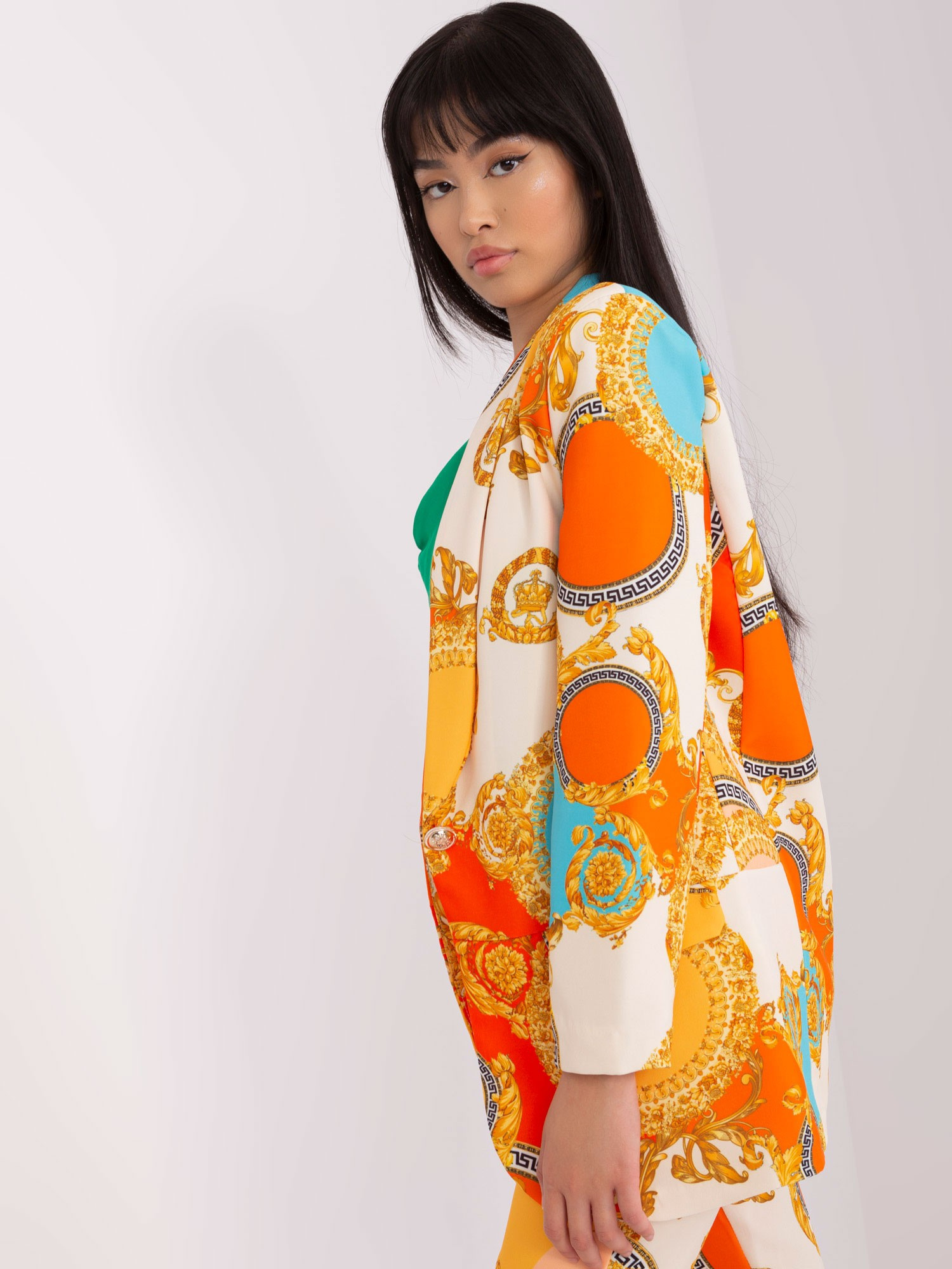 Hurt orange-dark yellow suit jacket.