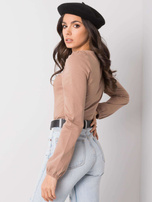 Camelowa bluzka Alaia NIE ZNASZ MNIE