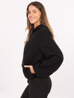 Czarna kurtka balloon z kieszeniami RUE PARIS