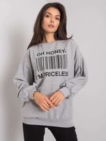Graue Sweatshirt mit dem Druck "Basile".