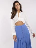 Niebieska plisowana spódnica na lato SUBLEVEL 
