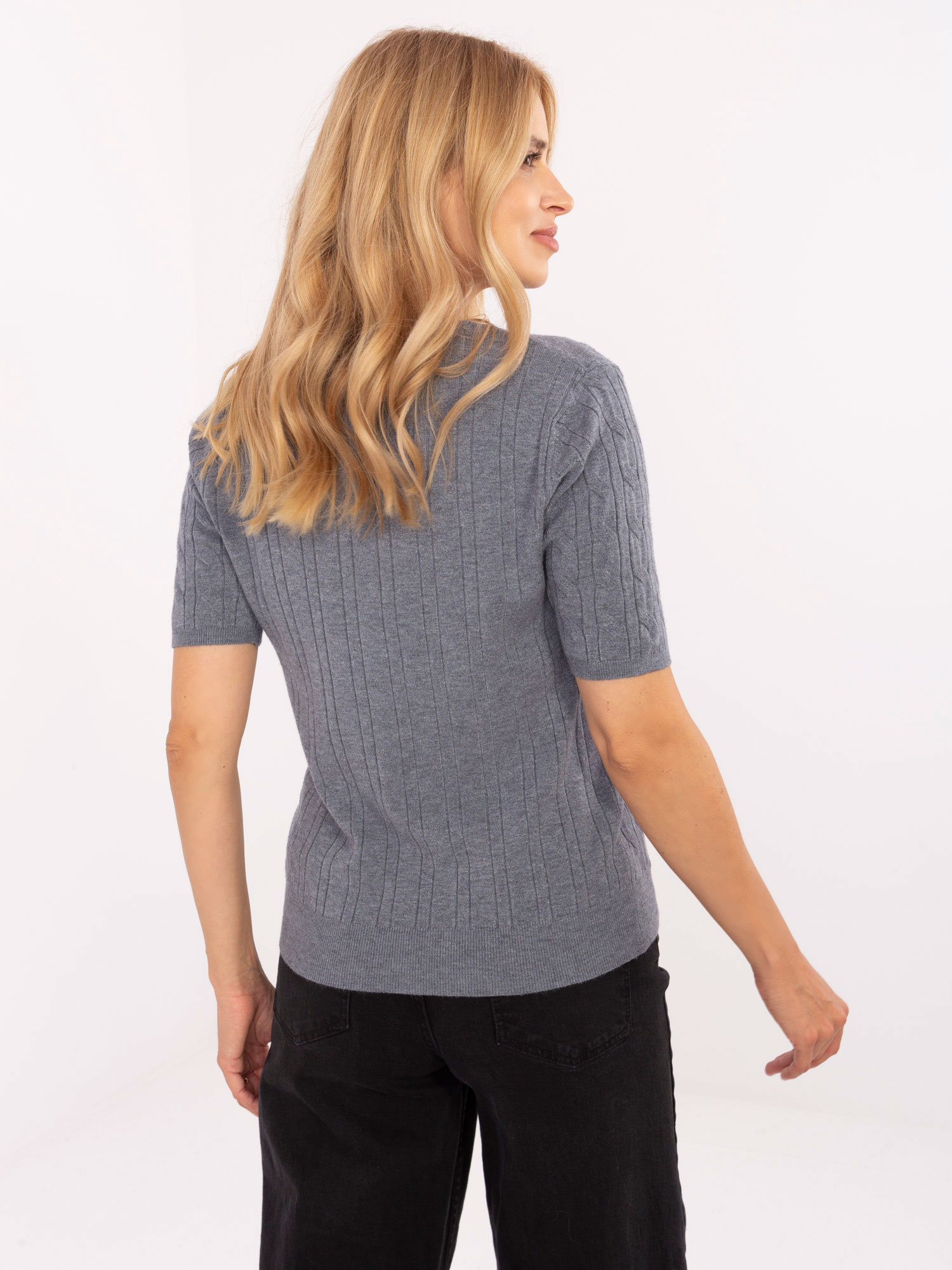 Sweter ciemny szary