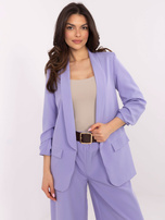 Hurtownia online Liliowa damska marynarka od garnituru