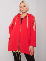 Czerwona bluza na suwak Athens