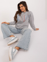 Hurt Szara melanżowa ocieplana bluza bez kaptura SUBLEVEL