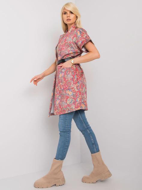 Czerwony płaszcz z krótkim rękawem Sonja