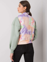 Pomarańczowo-fioletowa kamizelka pikowana Westport