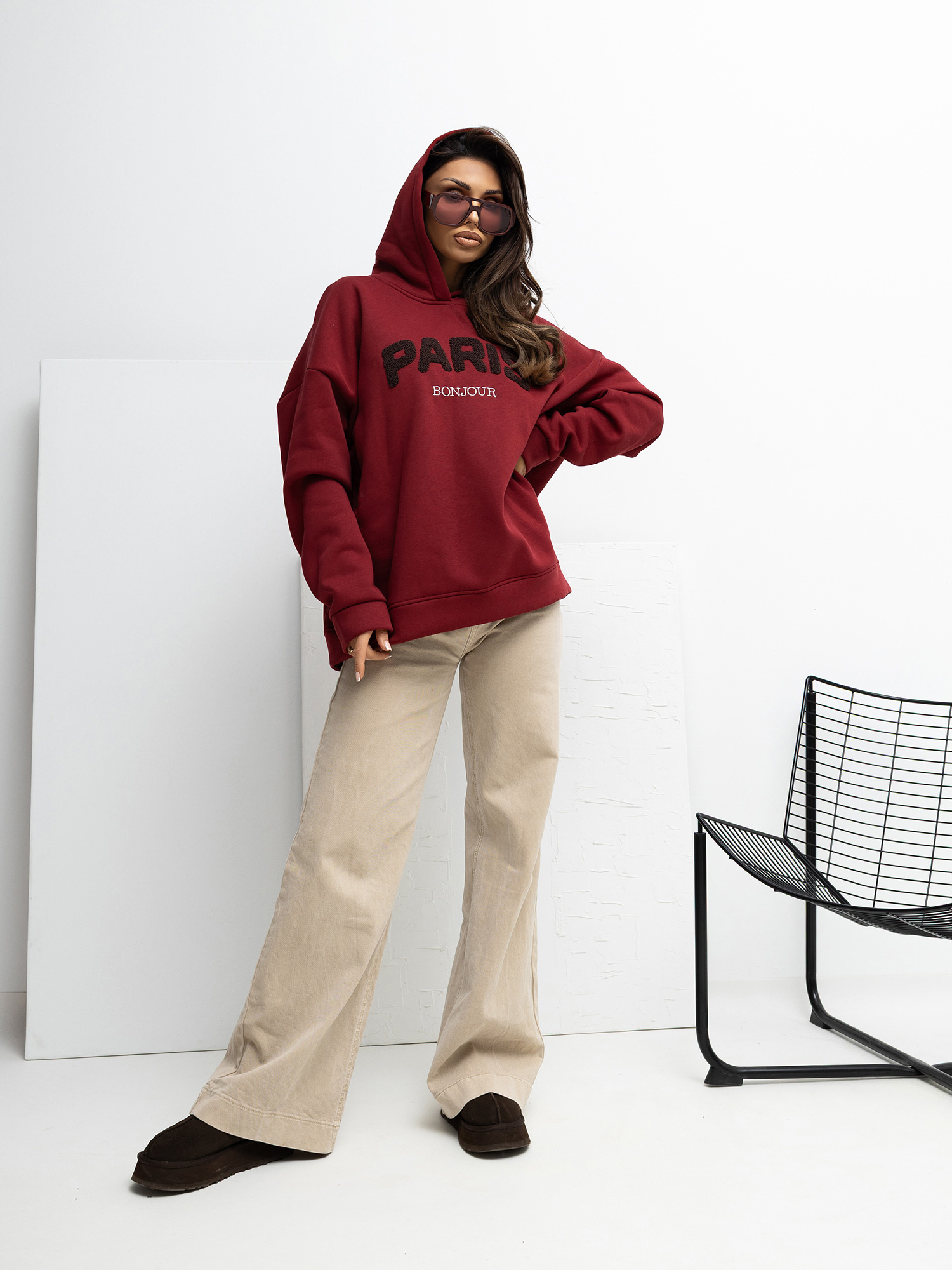 Bluza bordowy