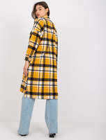 Żółto-czarna długa luźna koszula Orina 