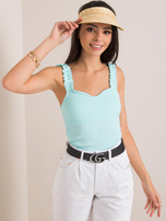 Minzfarbener Top Keira RUE PARIS.
