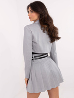 Hurt Szara marynarka damska z zapięciem na guzik