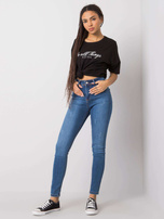 Blaue Skinny-Jeanshose Gianna RUE PARIS.