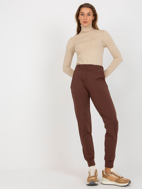 Hurt Brązowe spodnie dresowe bez zapięcia OCH BELLA