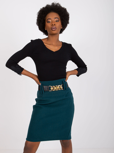 Czarna bluzka w prążek Alissia RUE PARIS