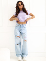Lawendowy t-shirt Peachy