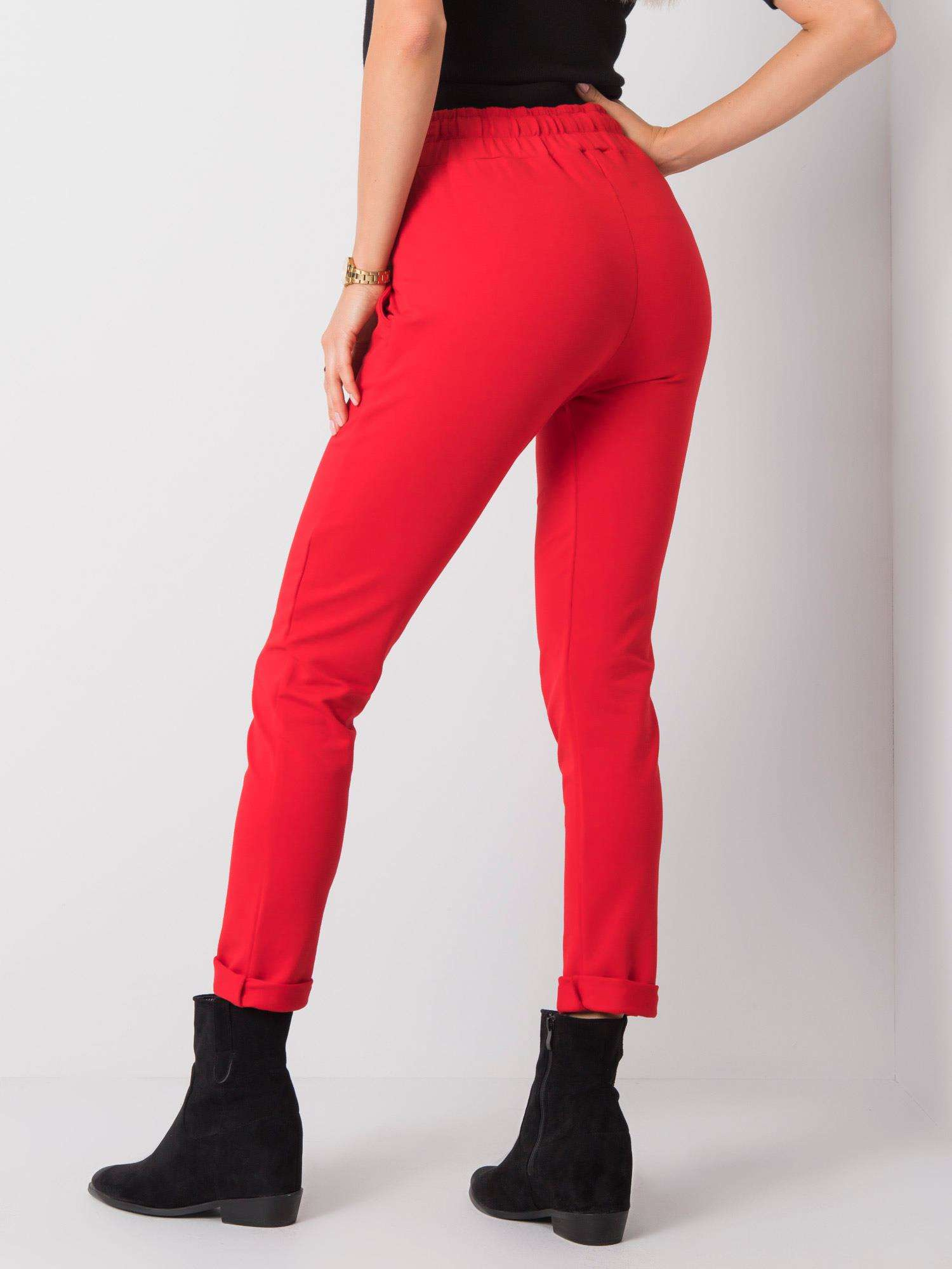 Czerwone spodnie dresowe Molly