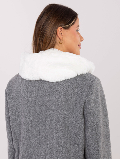 Biały ciepły komin damski