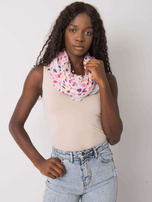 Biała chusta damska w grochy