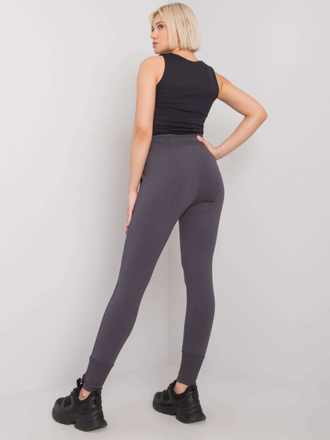 Grafitowe spodnie dresowe z kieszeniami Naomi RUE PARIS