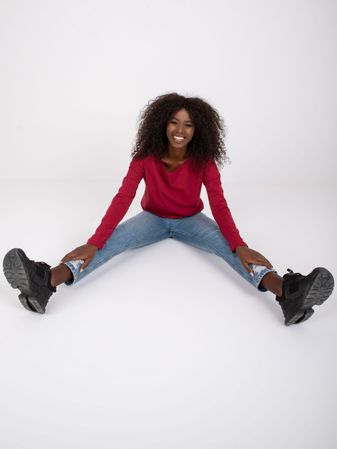 Bordowa bluzka Carla