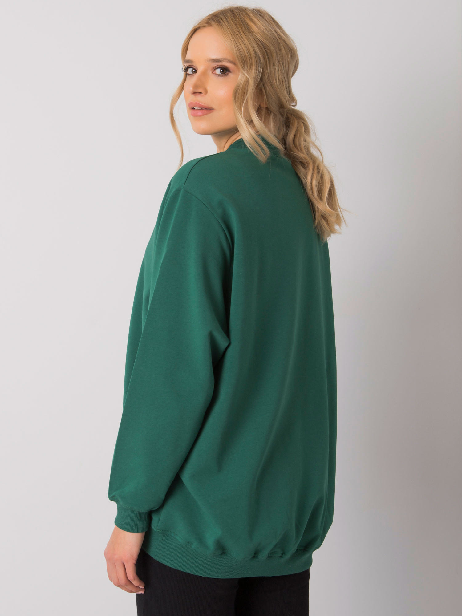 Ciemnozielona bluza Twist