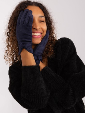 Hurt Dunkelblaue elegante Handschuhe mit Wärmeisolierung.