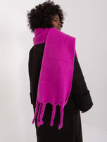 Hurtownia Fioletowy szeroki szal damski