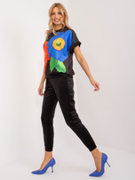 Hurt Czarny dwuczęściowy komplet welurowy RUE PARIS