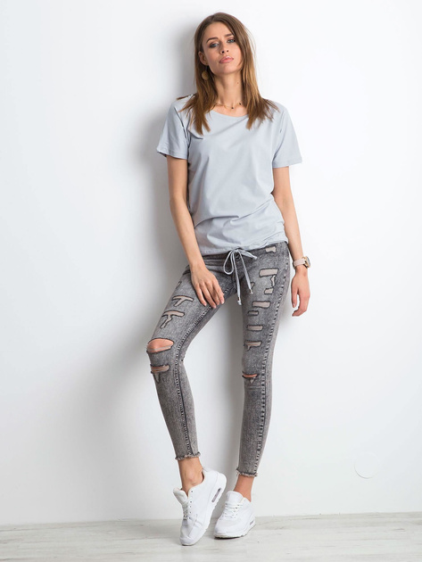 Jasnografitowy t-shirt Curiosity