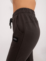Hurt Khaki damskie spodnie dresowe z kieszeniami 