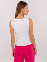 Biało-fioletowy damski rop bez rękawów