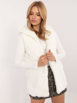 Hurt Ecru futrzana kamizelka z podszewką Fluffy