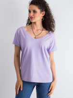 Šviesiai violetinė moteriška marškinėlių Emory.