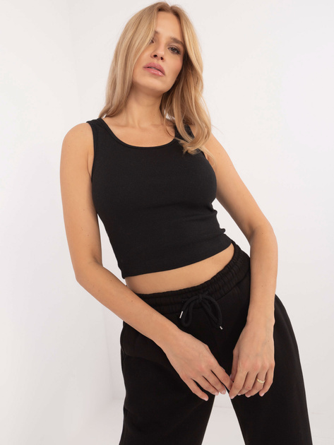 Hurt Czarny damski komplet basic o kroju oversize