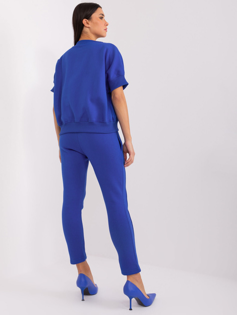 Hurtownia Kobaltowy dwuczęściowy komplet dresowy