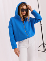 Dunkelblaue Sweatshirt mit Stickerei Michelle RUE PARIS.