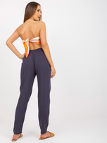 Hurtownia online Grafitowe proste spodnie z materiału SUBLEVEL 