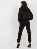 Hurt Czarny damski dresowy komplet basic ze spodniami