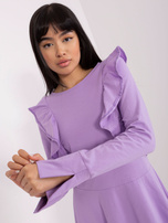 Hurt Jasnofioletowa bawełniana sukienka do kolana