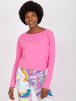 Różowa bluzka ze ściągaczem Carla