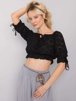 Czarny krótki top Kevita OCH BELLA