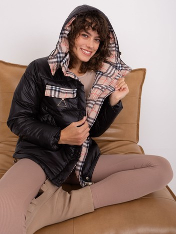 Hurt Czarna ocieplana kurtka zimowa