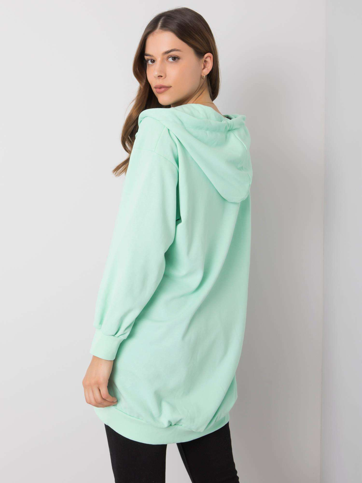 Pfefferminzfarbener Hoodie Olive.